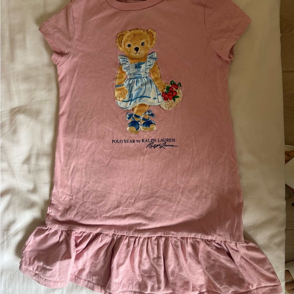 Polo by Ralph Lauren Pink Graphic Bear Dress